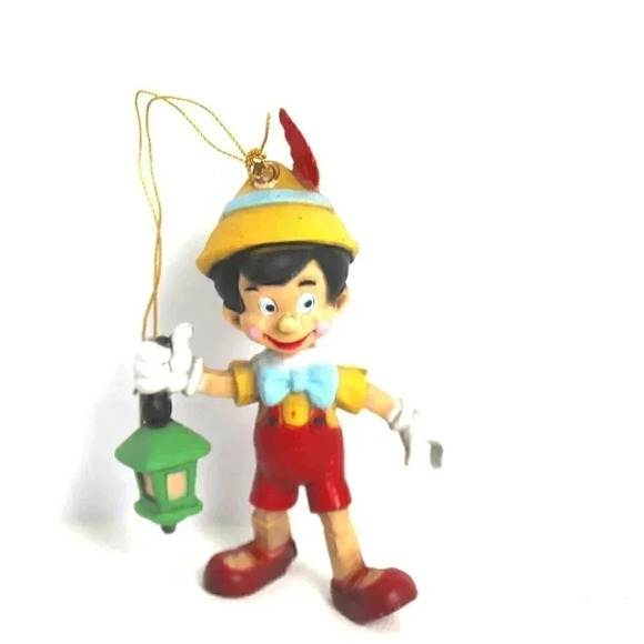 Vtg Holiday Plastic Pinocchio Christmas Tree Ornament (Walt Disney) Hong Kong - Picture 1 of 2